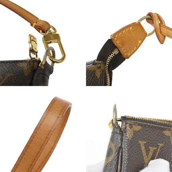 LOUIS VUITTON Pochette Accessoires Hand Bag Monogram Leather BN - Picture 9 of 14